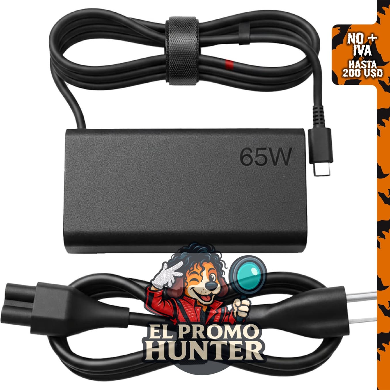 Cargador USB C de 65 W para Lenovo ThinkPad.