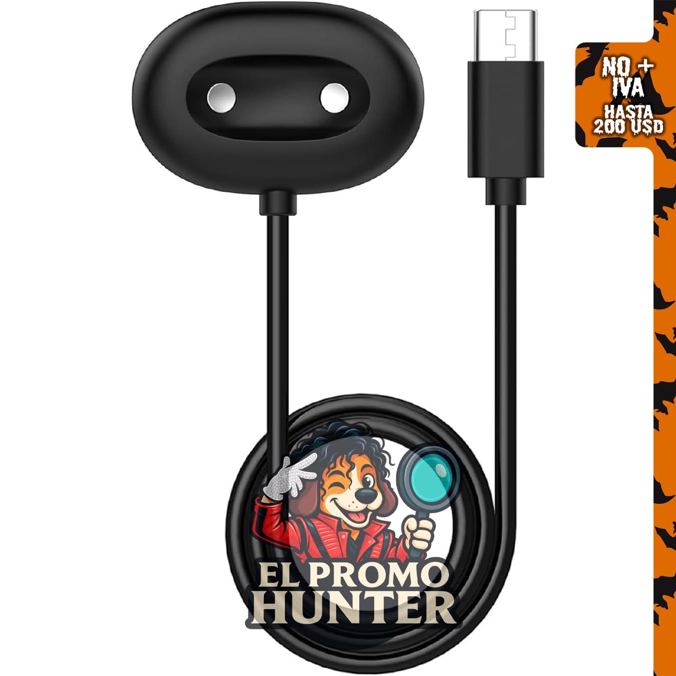 Base de carga USB-C para Google Pixel Watch 4/5, color negro.