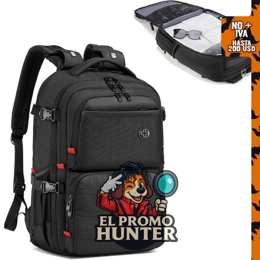 Mochila de viaje CROSSGEAR de 40 litros, expandible y ergonómica.