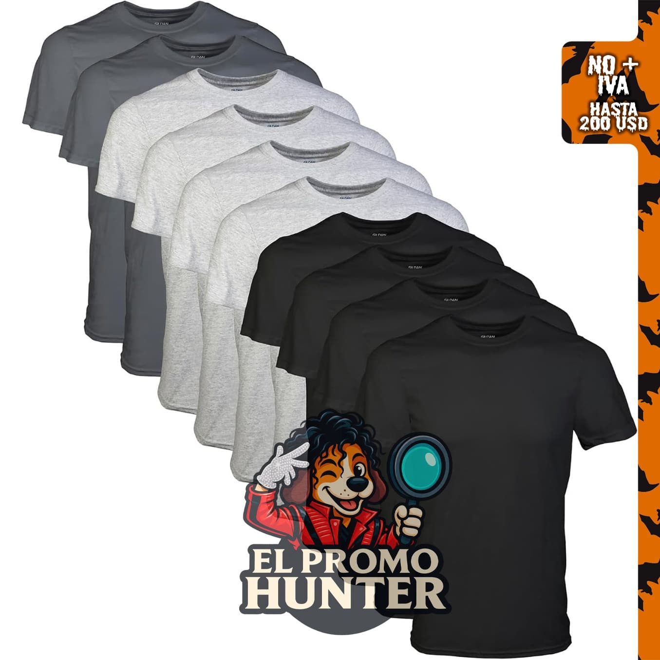 Camisetas de manga corta para hombre Gildan, multipack, estilo G1100.