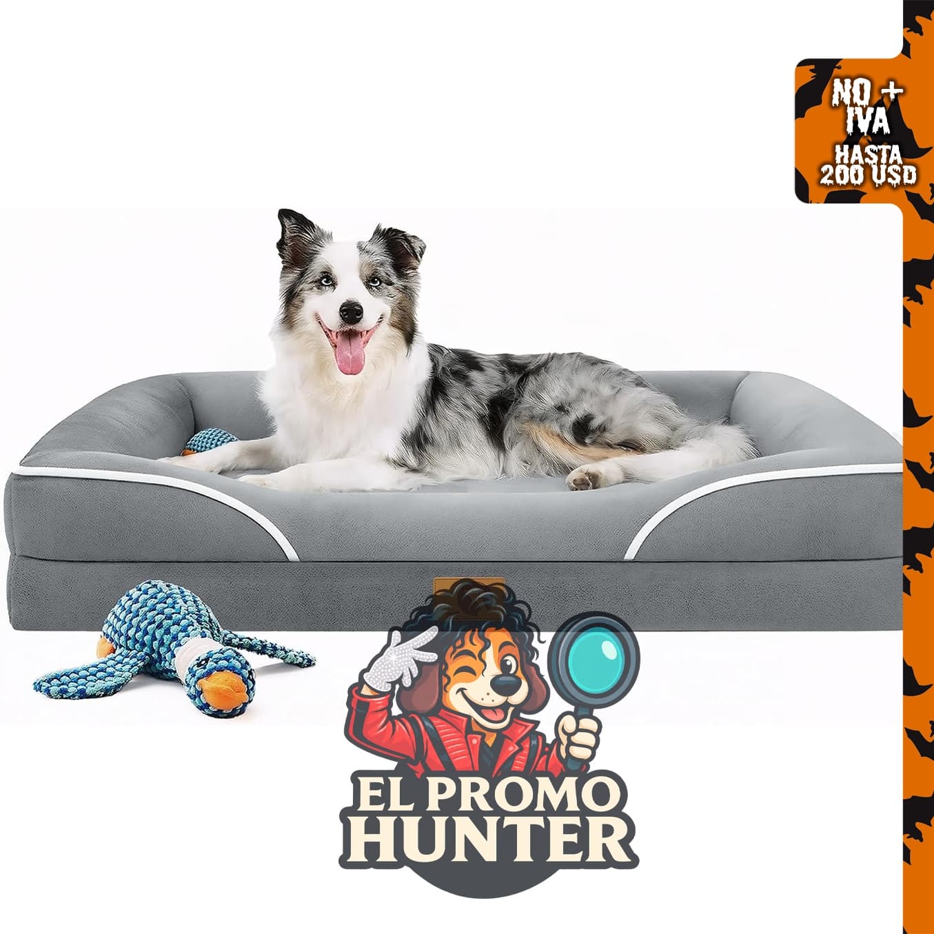Homemate Cama ortopédica para perros de gran tamaño.