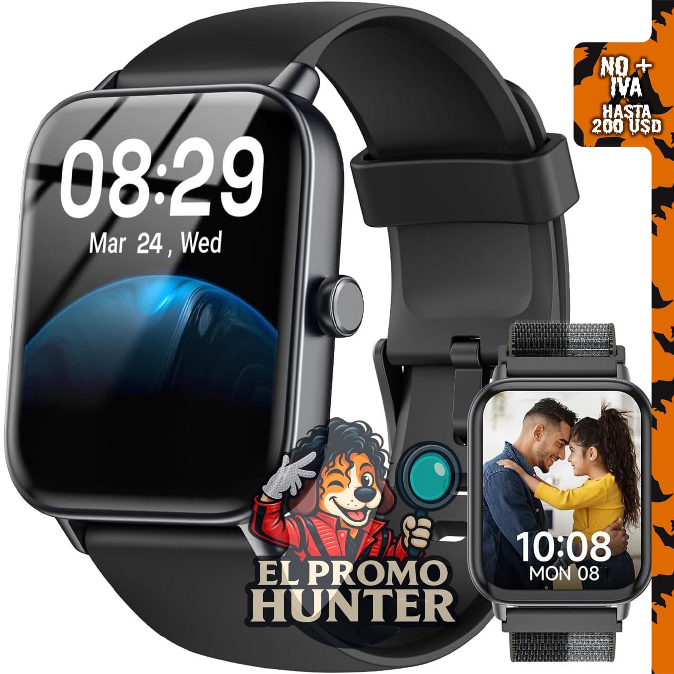 Quican Reloj inteligente para rastreo de actividad para hombres y mujeres.