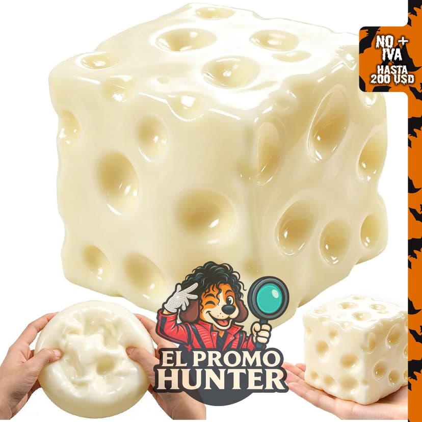 CCJYFCDM Big Coconut Oil Squishy Cheese Squishy - Cubo moldeable sin rebote.
