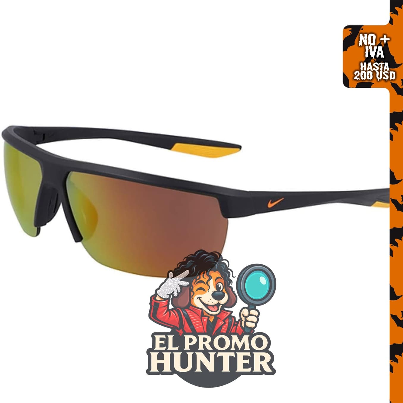 Gafas de sol rectangulares Nike Tempest para mujer.