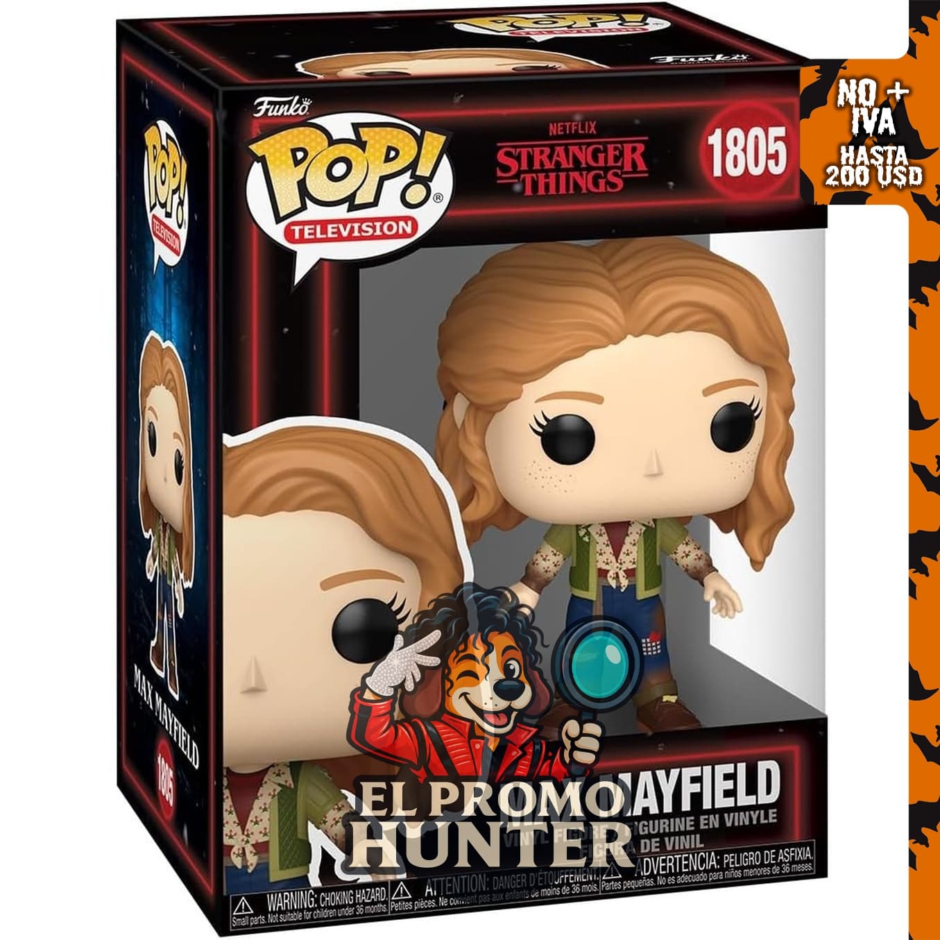 Funko POP! Televisión: Netflix Stranger Things - Max Mayfield, figura coleccionable.