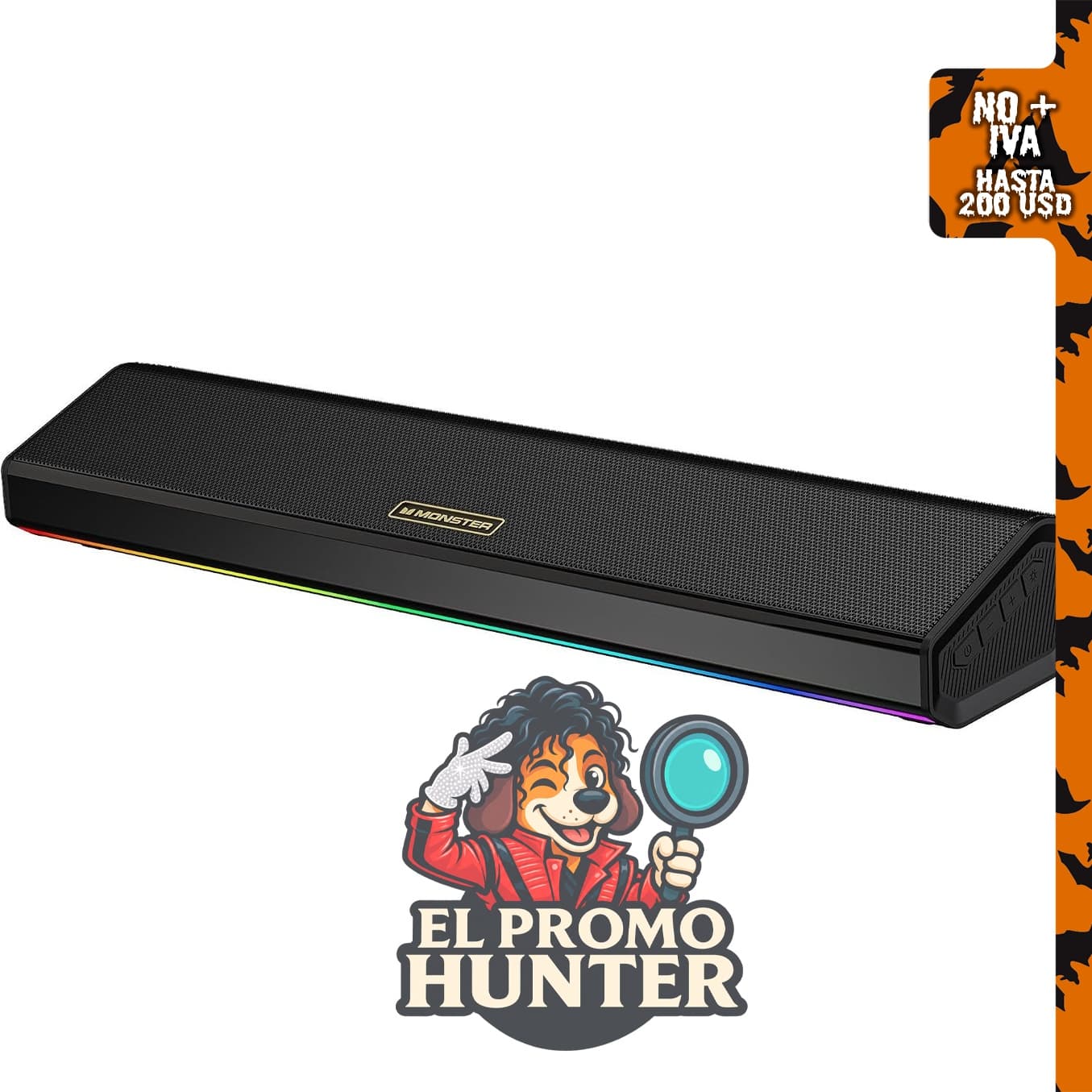 Monster SD100 Altavoces de computadora estéreo de 28 W con Bluetooth 6.0 y emparejamiento TWS.