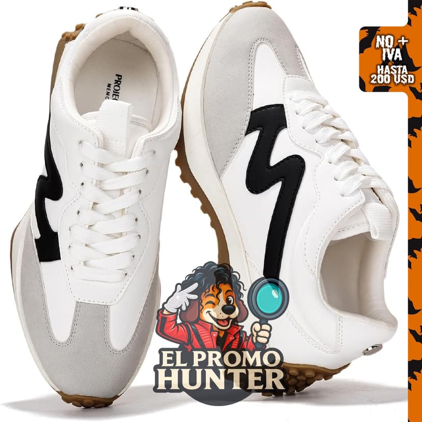 PROJECT CLOUD Zapatillas de moda con cordones para mujer, ligeras.