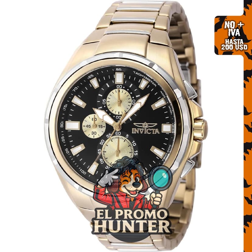 Reloj Invicta Aviator para hombre de 50 mm de cuarzo.