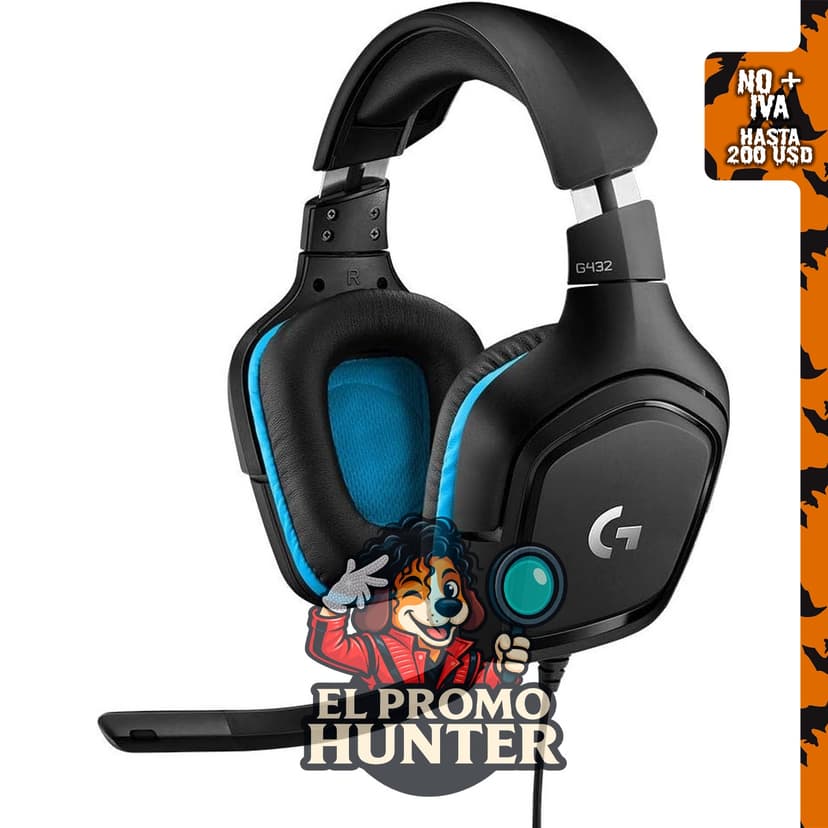 Logitech G Auriculares para juegos con cable 432 - Negro