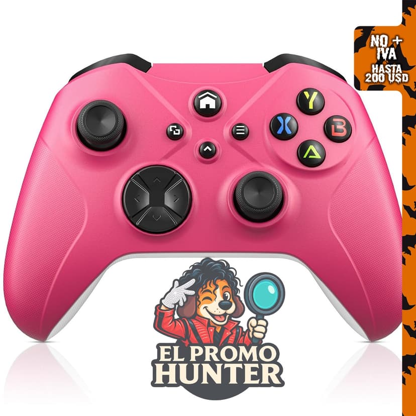 Controlador inalámbrico LENISUOLE, gamepad rosa, compatible con Xbox Series X|S, Xbox One, PC y Android.
