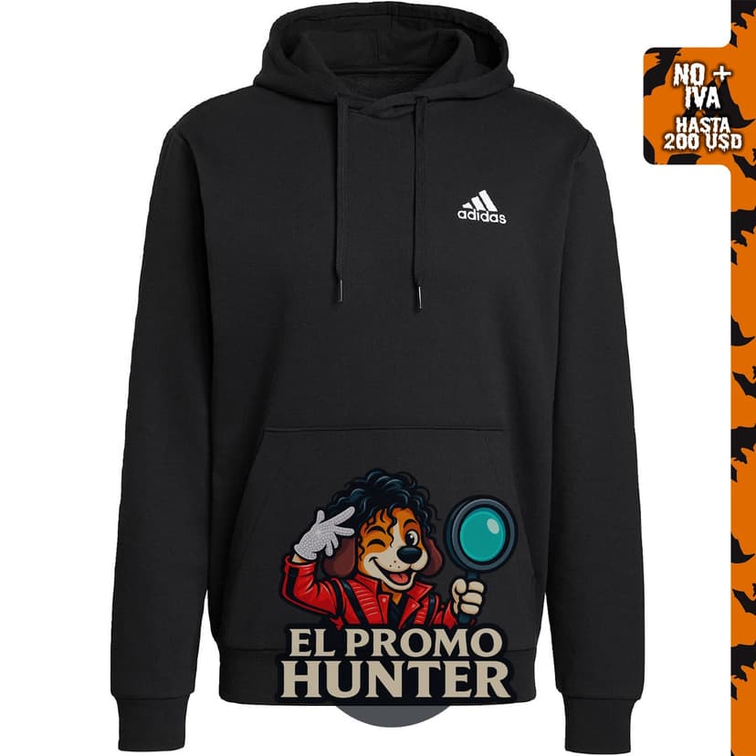 adidas Sudadera con capucha Essentials de forro polar para hombre.