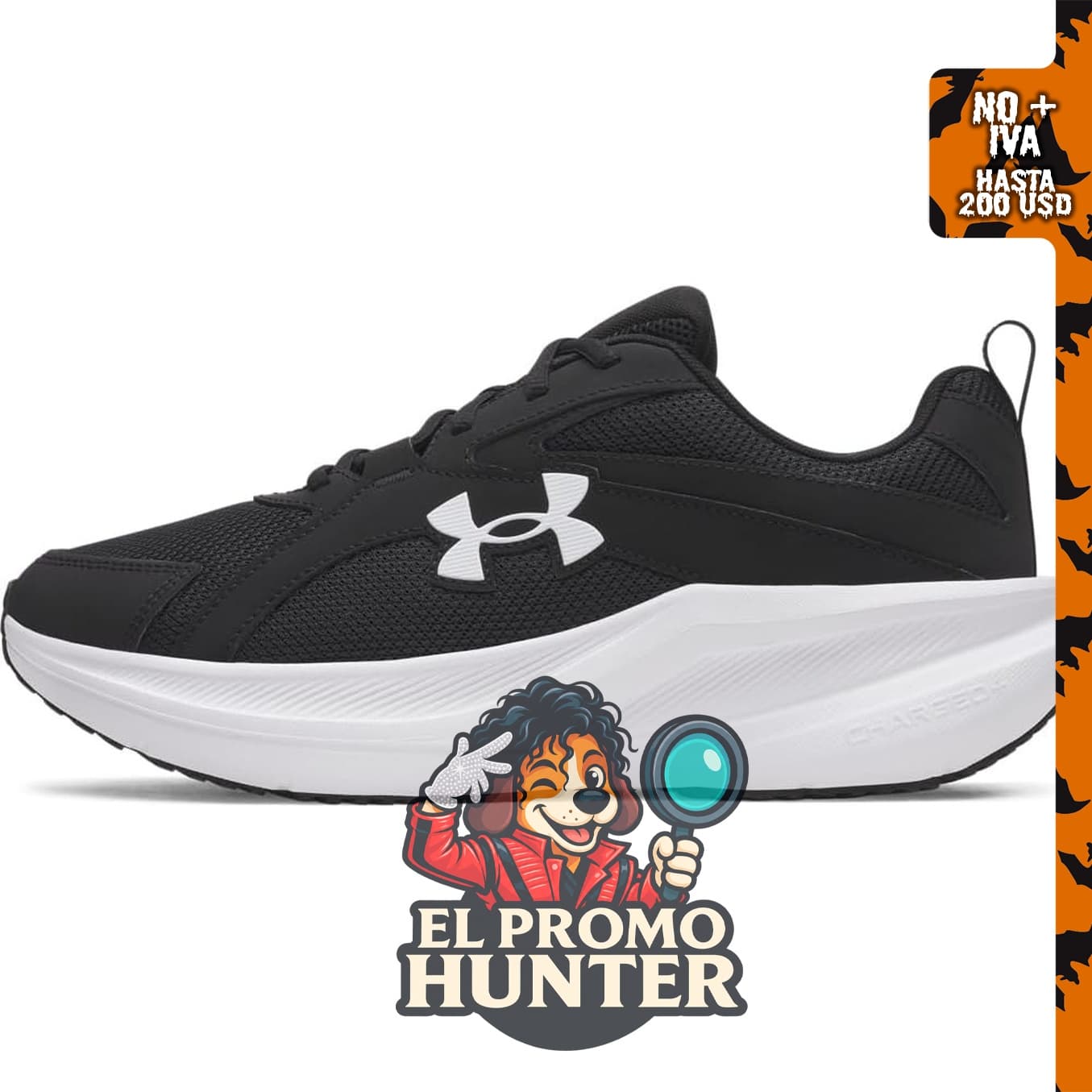 Tenis de correr Under Armour Charged+ Assert 11 para hombre.