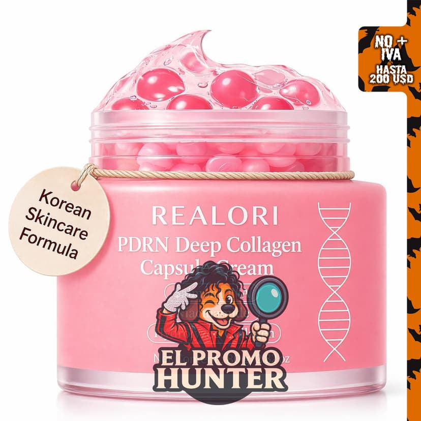realori PDRN - Crema cápsula con vitamina C y colágeno, gel hidratante para el rostro.