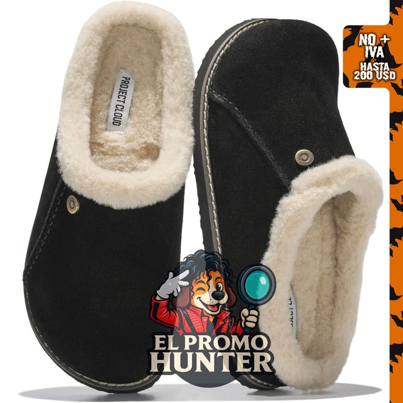 Zuecos de plantilla de cuero 100% genuino para mujer, zapatos sin cordones.