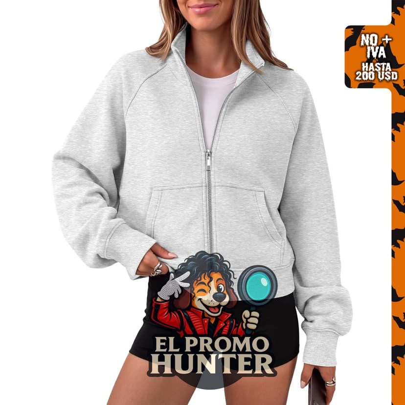 Trendy Queen Sudadera con capucha de mujer, chaqueta casual de moda Y2K.