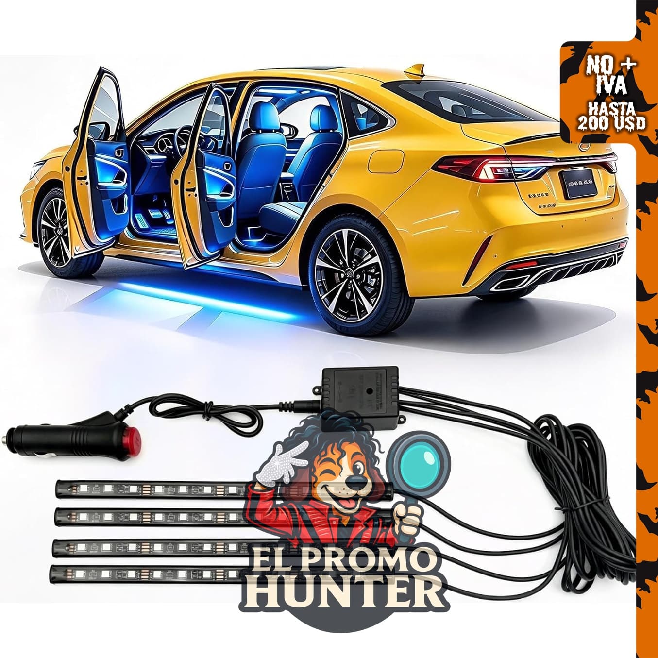 Luces LED para interiores de automóvil, accesorios de iluminación.