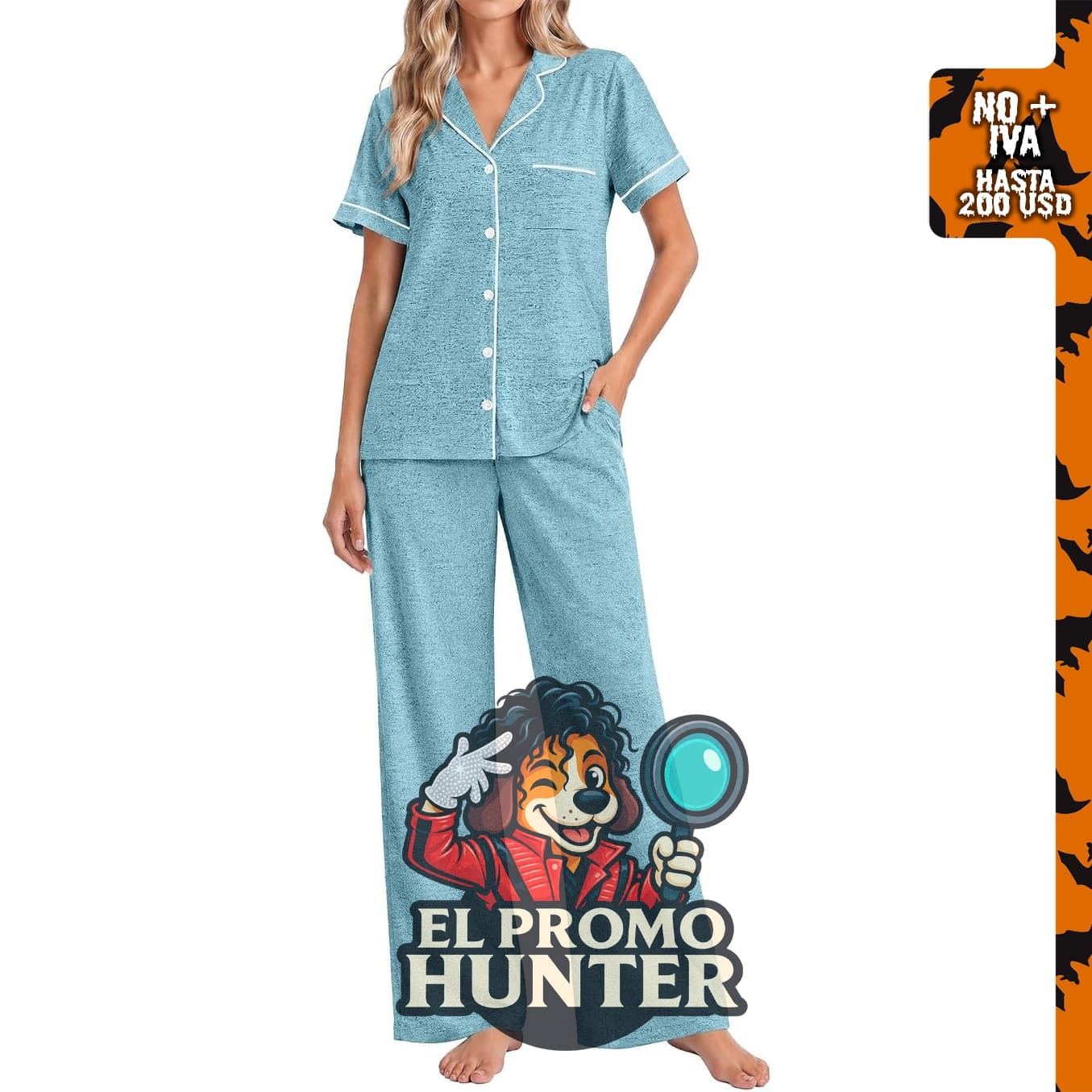 Ekouaer conjunto de pijama para mujer de 2 piezas con pantalones.
