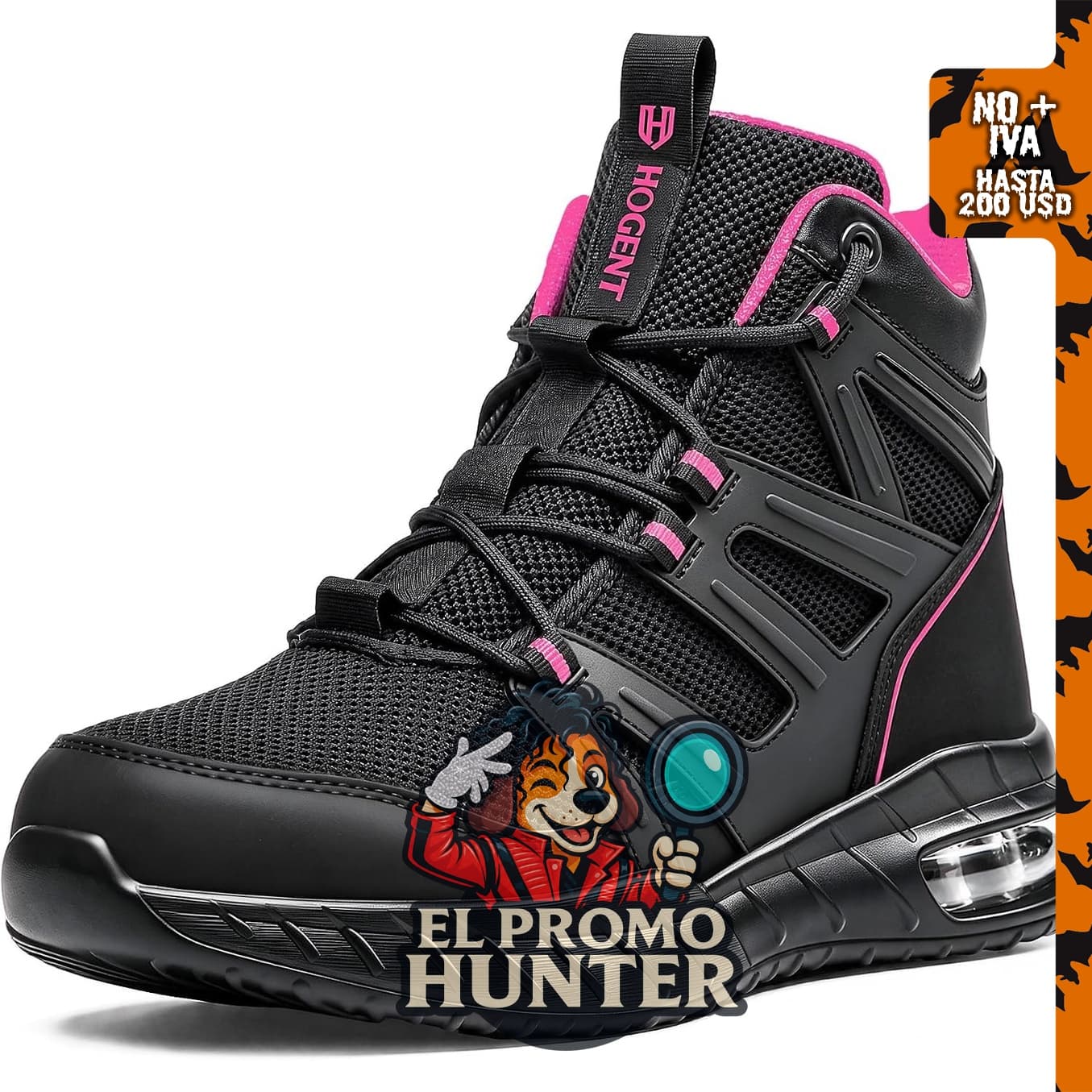 Botas de punta de acero para hombres, zapatos de trabajo.