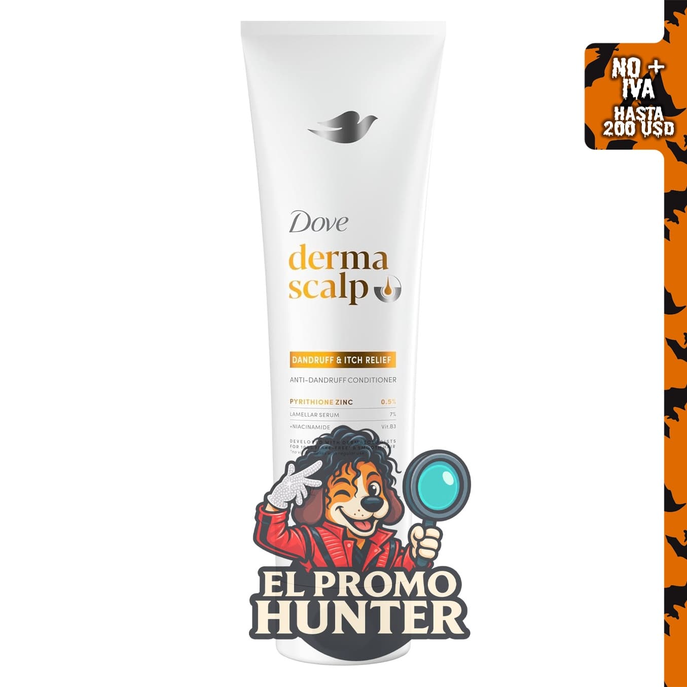 Dove Derma Scalp - Acondicionador para aliviar la caspa y la picazón, 1