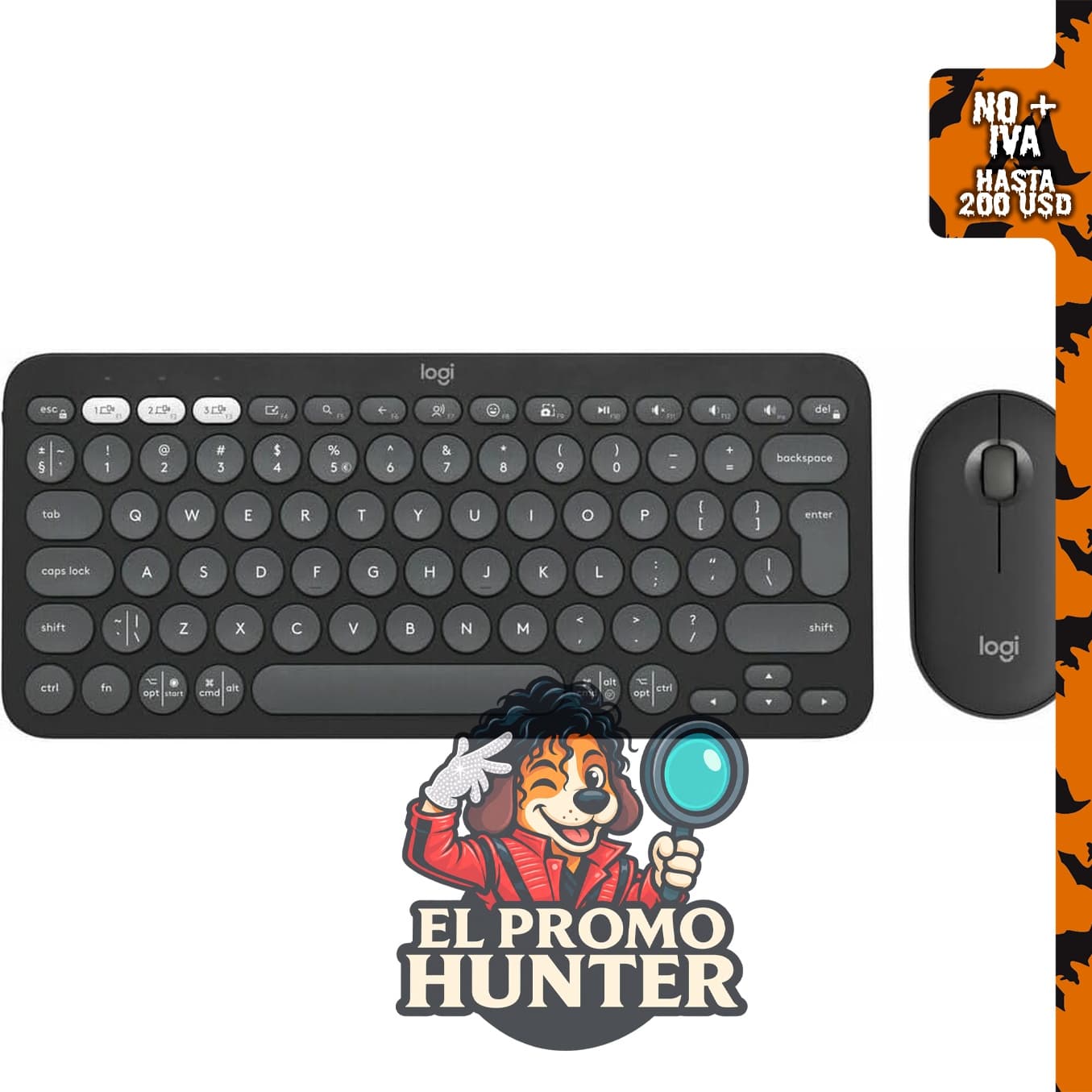 Logitech Pebble 2 Combo teclado y ratón, Bluetooth.