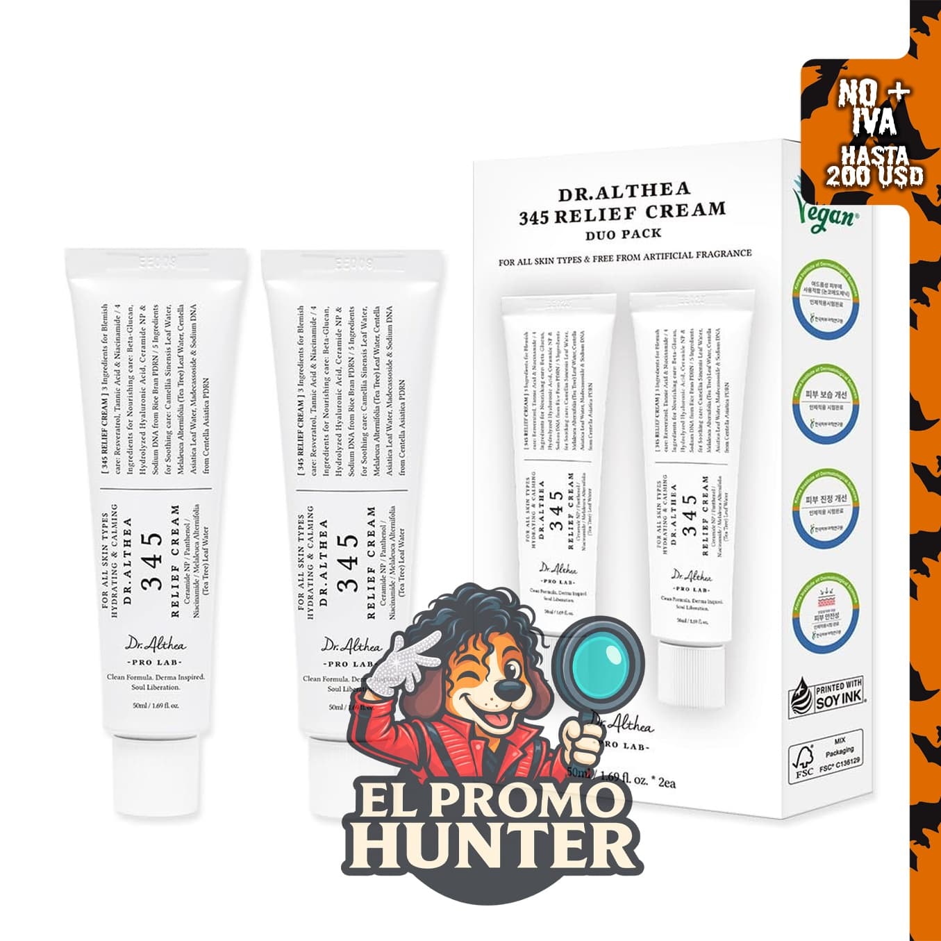 Dr.Althea Crema de alivio 345, 1.69 onzas líquidas (Ver.2 - Paquete de 2)