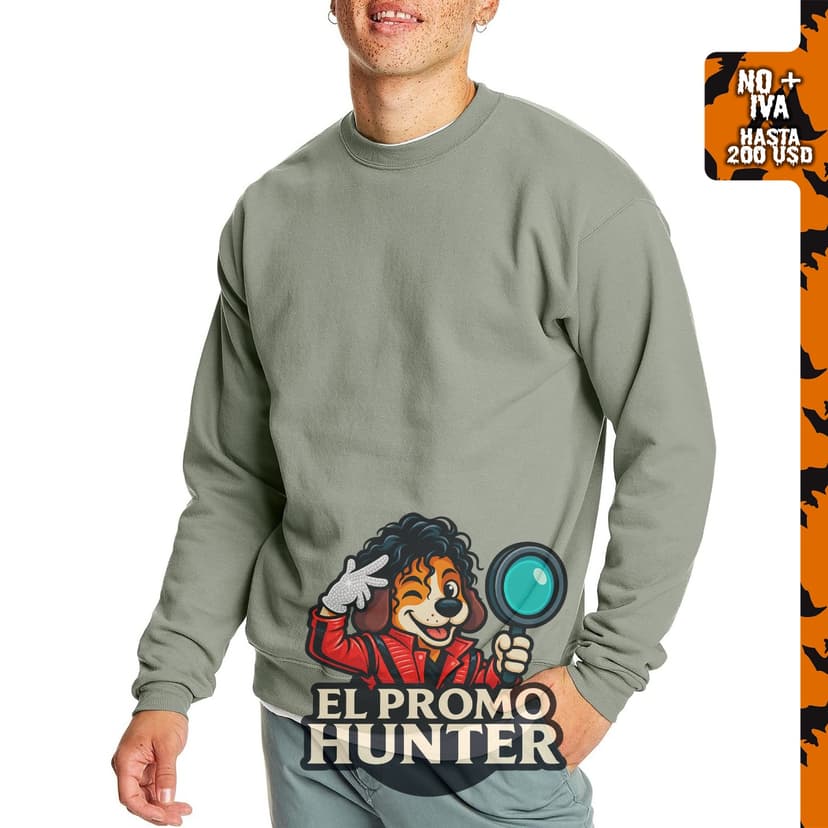 Hanes EcoSmart - Sudadera de forro polar con cuello redondo para hombre, disponible en tallas grandes y altas.