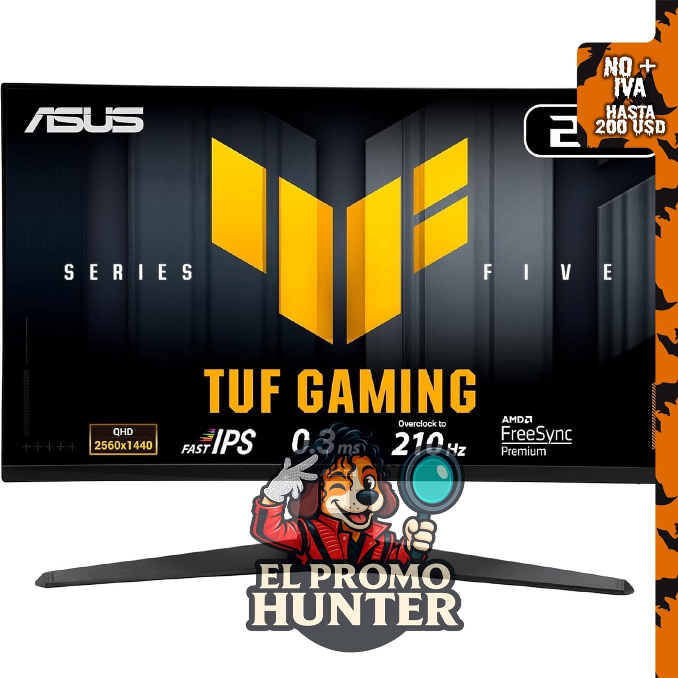 ASUS TUF Gaming VG27AQL5A Monitor G-SYNC de 27" (68.58 cm) 1440p.