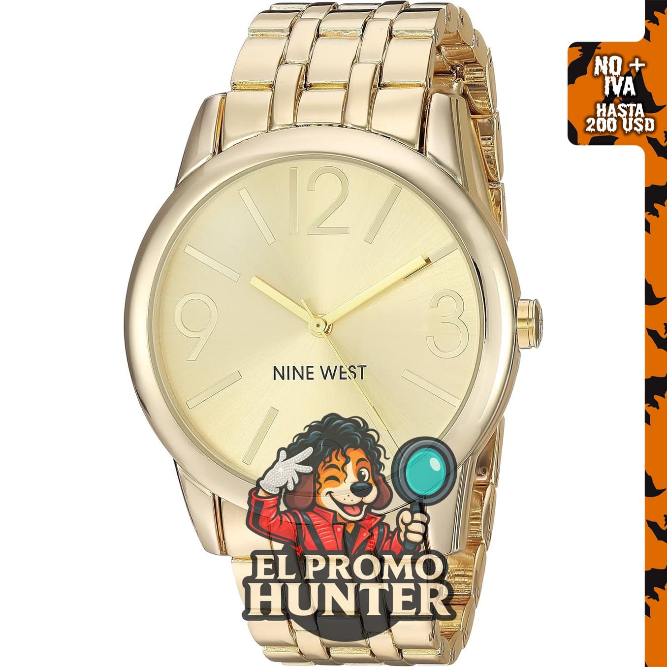 Nine West Reloj de pulsera para mujer.