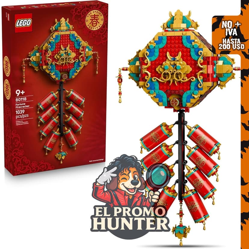 LEGO Spring Festival Fortune Firecracker 80118, set de construcción de temática festiva.
