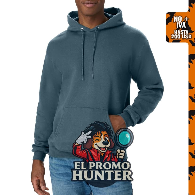 Hanes Sudadera con capucha EcoSmart para hombre, fabricada con materiales reciclados.