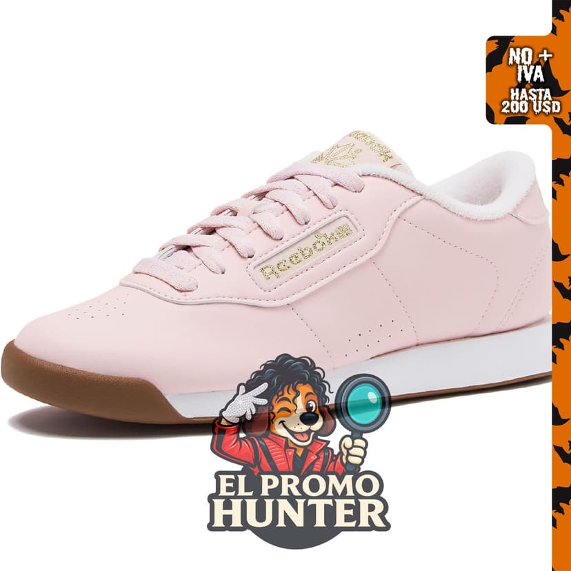 Zapatillas Reebok Princess para mujer, diseñadas para caminar o jugar tenis.