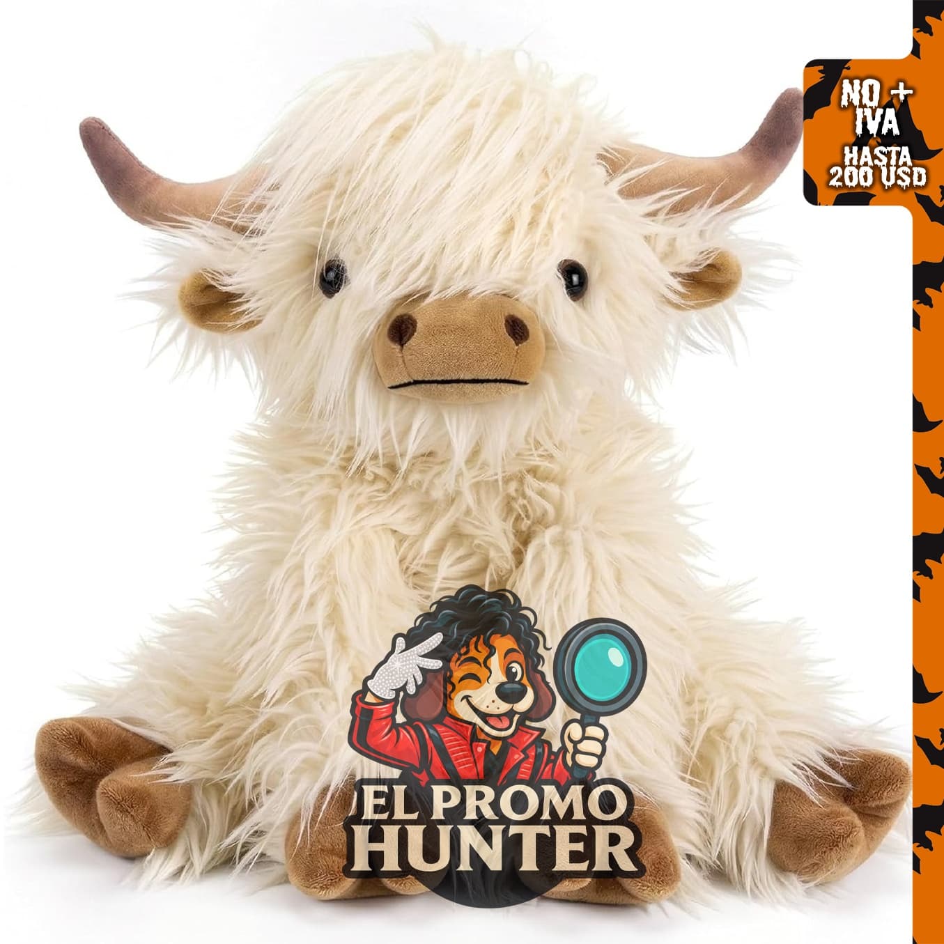 Highland Cow - Animal de peluche apto para microondas, con peso y aroma a lavanda.