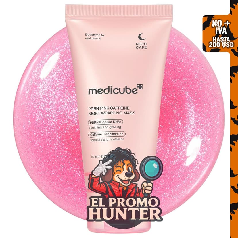 medicube Mascarilla de envoltura PDRN Cafeína - Mascarilla facial