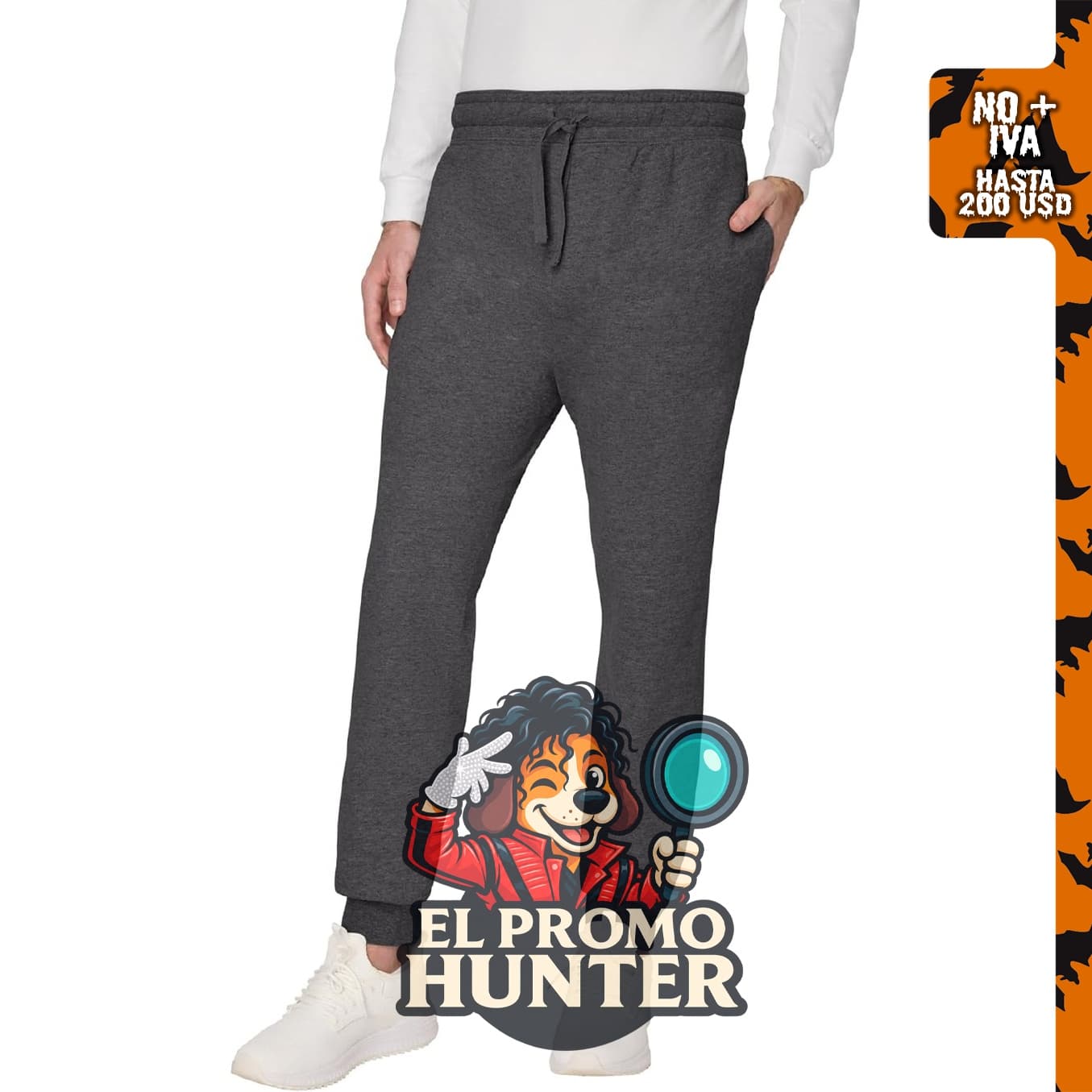 Hanes Joggers para hombre, pantalones de felpa EcoSmart, 30.5" (77.5 cm).