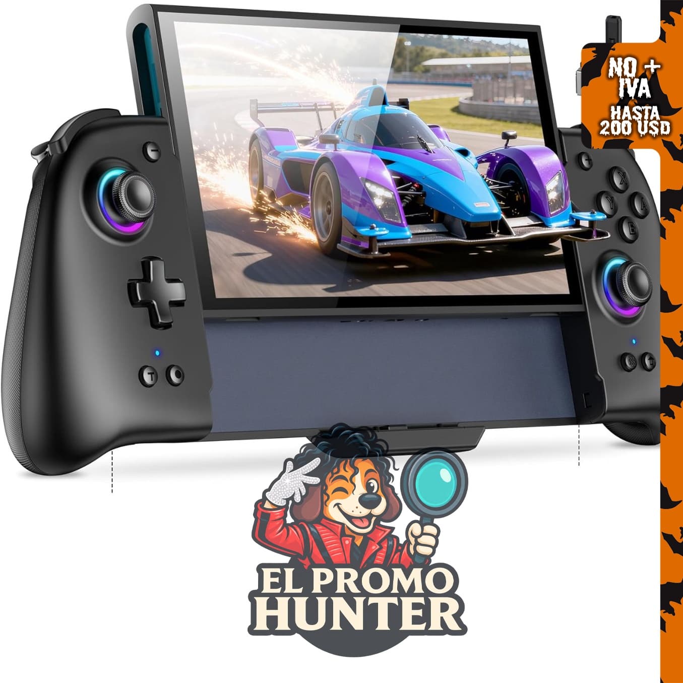 Controlador Joystick NinABXY Hall Effect para Nintendo Switch 2, inalámbrico, diseño ergonómico, con macro y turbo.