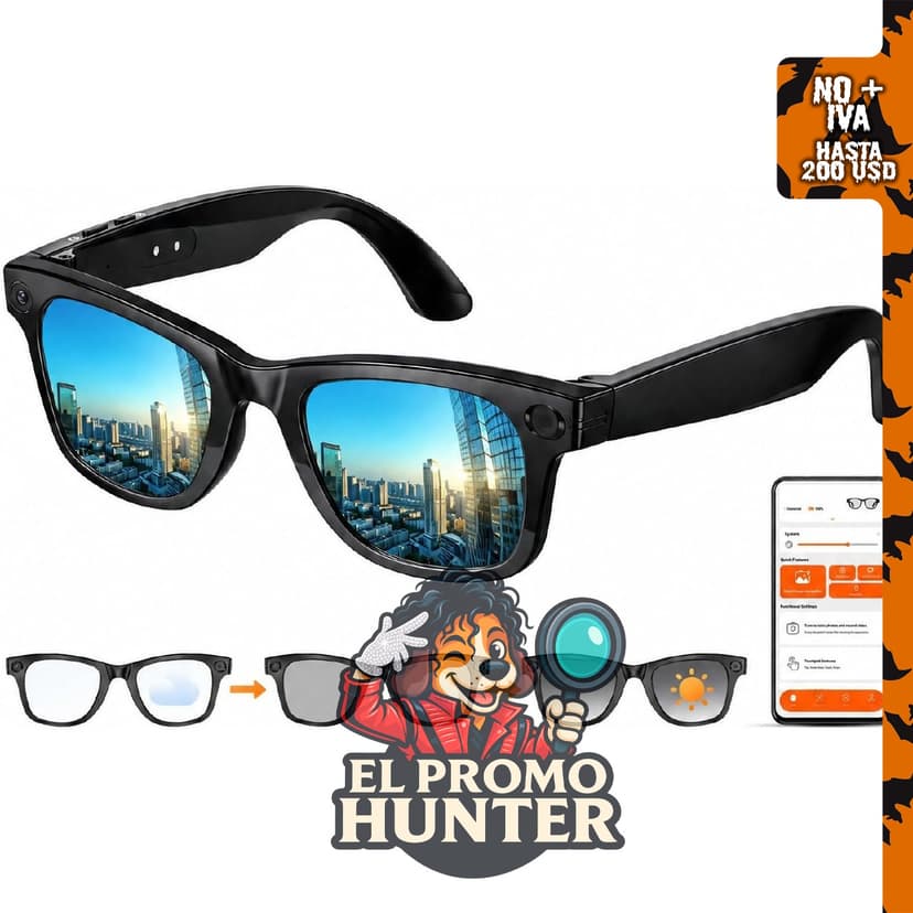 Mingtawn AI Smart 4K Recording Glasses con cámara de 800W y estabilización de imagen.