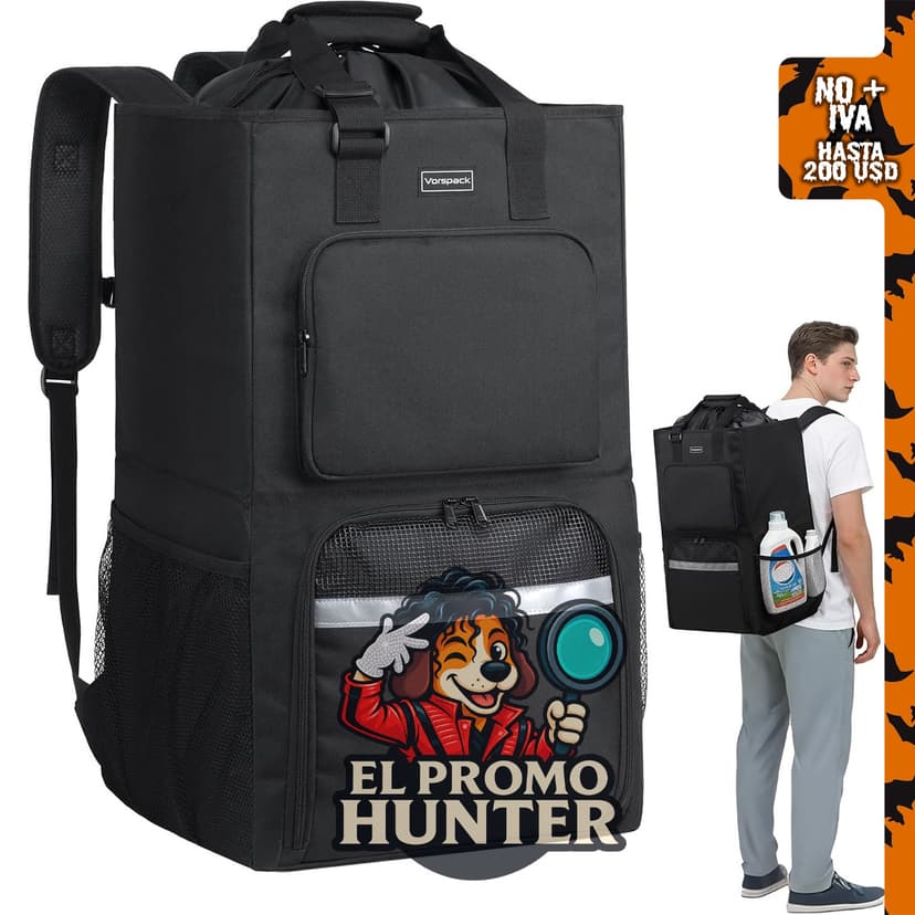 Mochila de lavandería Vorspack para almacenamiento en dormitorio universitario.