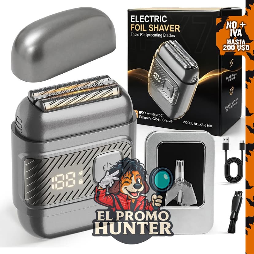 Nova Rix mini maquinilla de afeitar eléctrica para hombres.