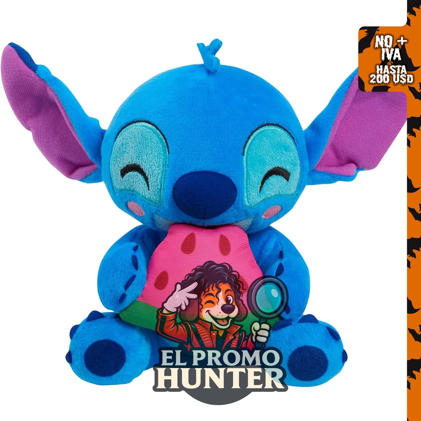 Disney Stitch - Peluche pequeño, alienígena azul.