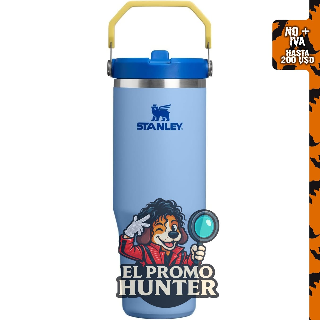 STANLEY IceFlow 2.0 - Vaso con pajita, 30 oz (887 ml), azul almirante de aciano.