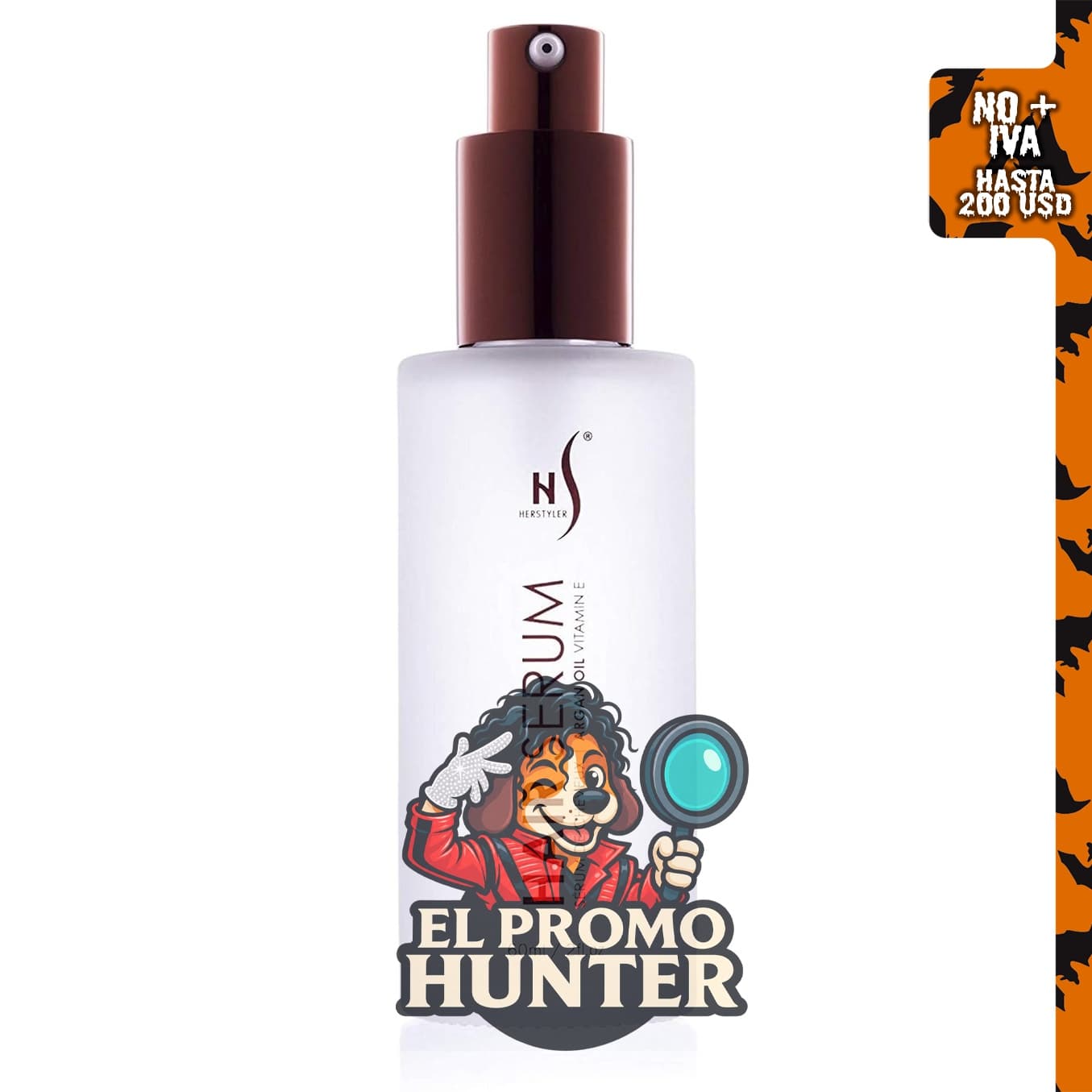 HerStyler Suero de aceite de argán para el cabello, para encrespamiento.