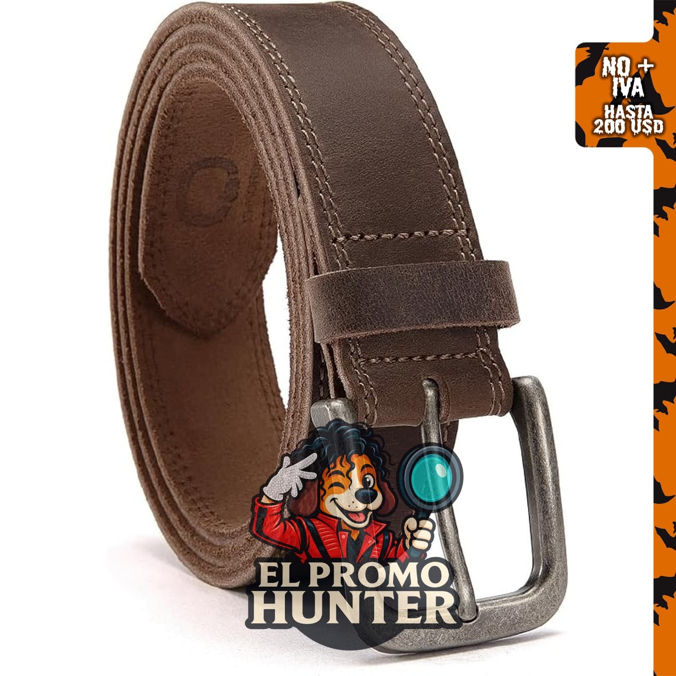 Cinturón de cuero para hombre CHAOREN, 3.5 cm de ancho, diseñado para jeans.