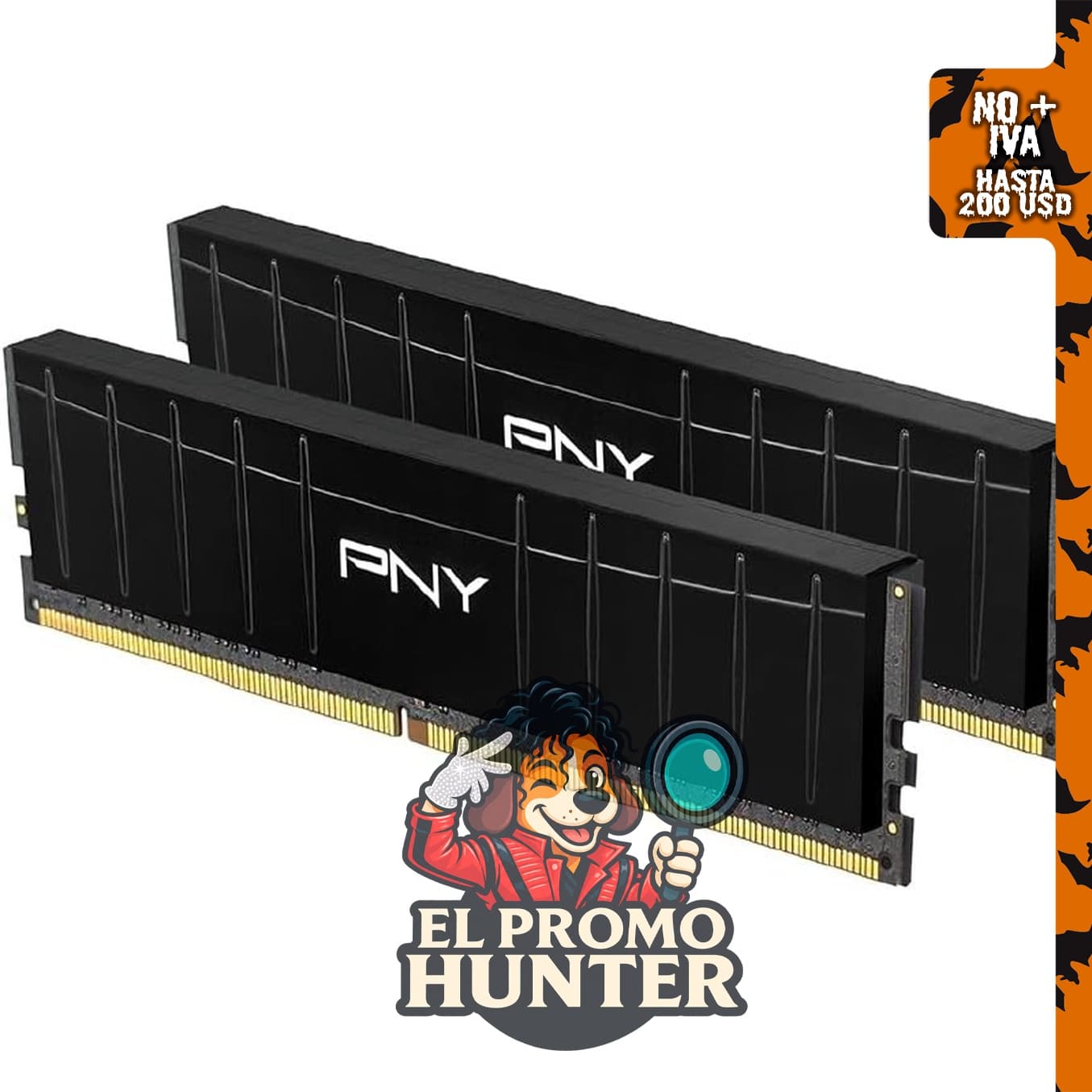 PNY XLR8 Gaming 16GB (2x8GB) DDR4 DRAM 3200MHz (PC4-25600) CL16 1.35V Kit de memoria de escritorio.