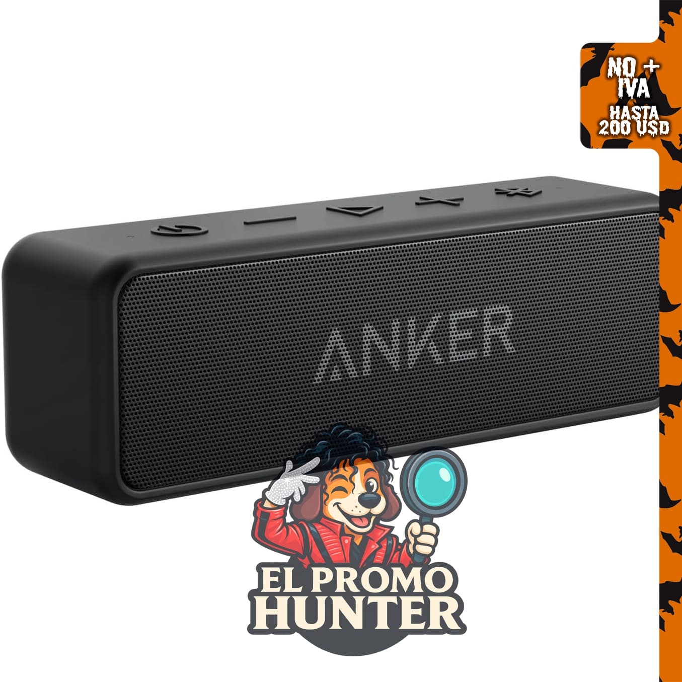 Anker Soundcore 2 Altavoz Bluetooth portátil, 24 horas de reproducción.