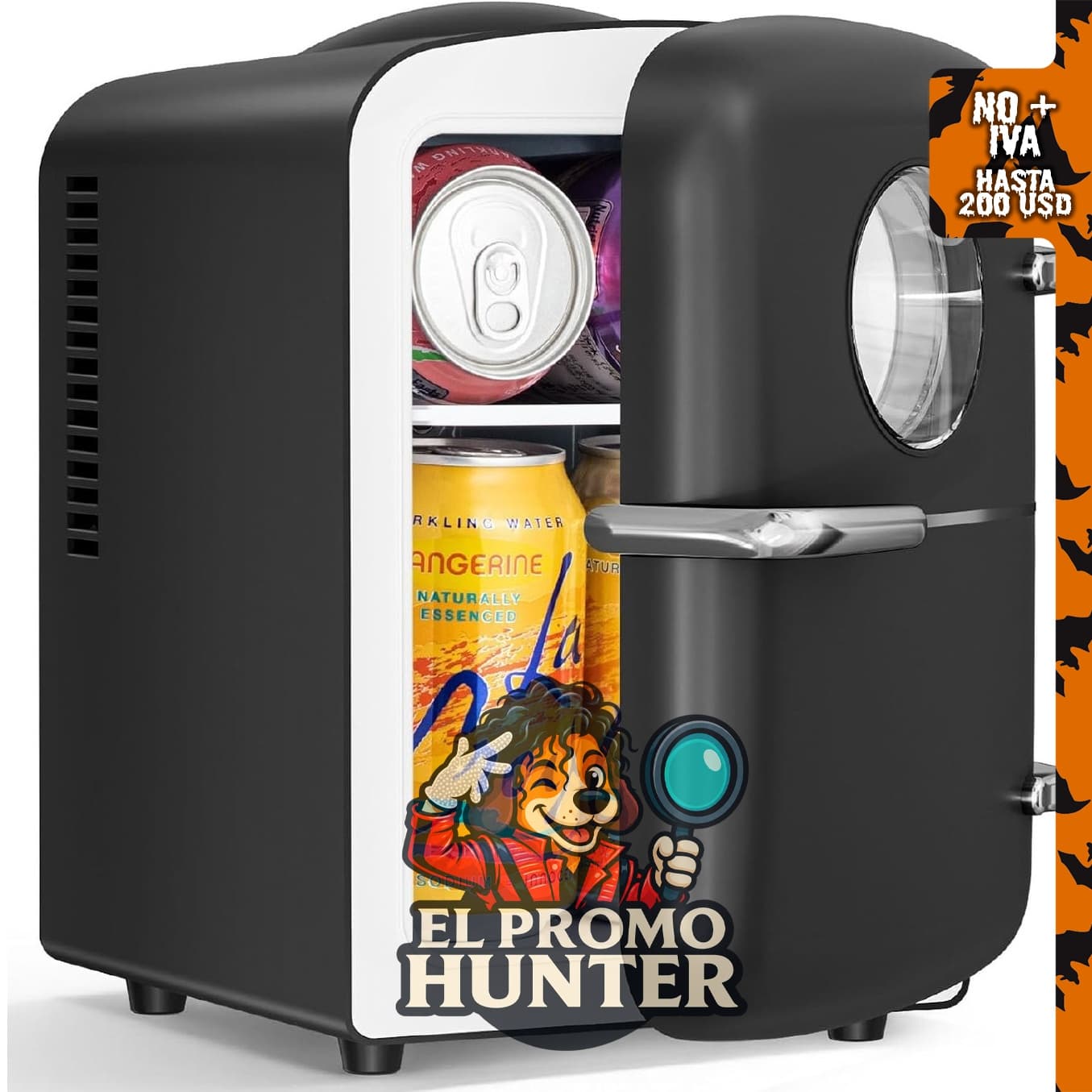 Antarctic Star Mini nevera, refrigerador portátil de 4 litros, para bebidas y alimentos.