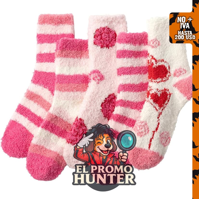 Calcetines de felpa para mujer, suaves y cálidos, ideales para uso en interiores.