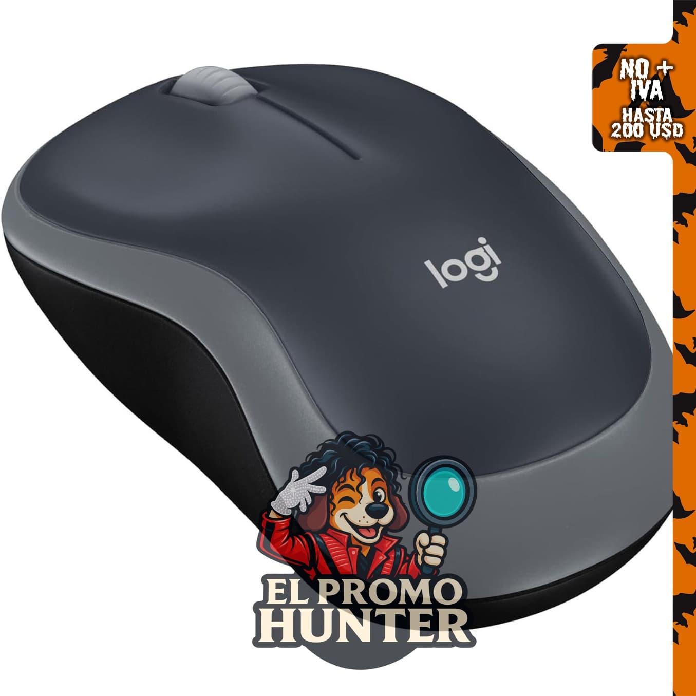 Logitech Ratón inalámbrico ambidiestro compacto M185 de 2,4 GHz - Gris Swift