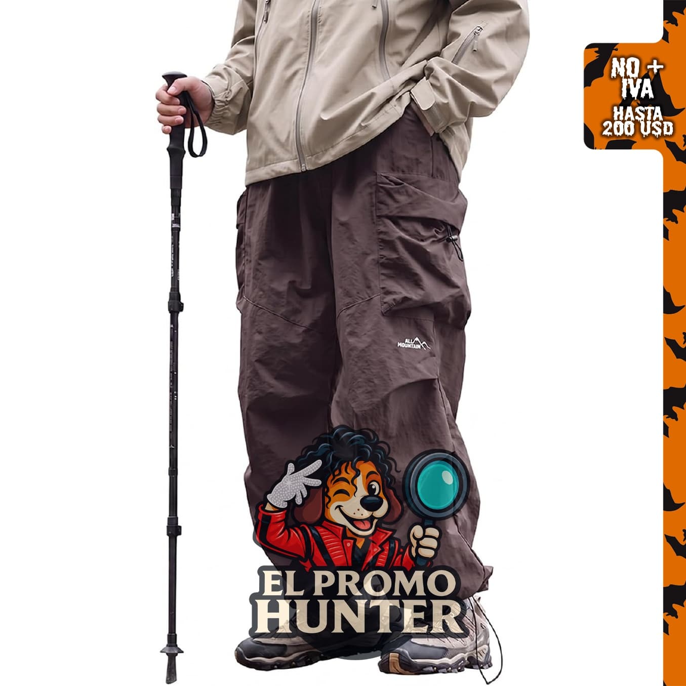 Pantalones de senderismo holgados para hombre, resistentes al agua Areant.
