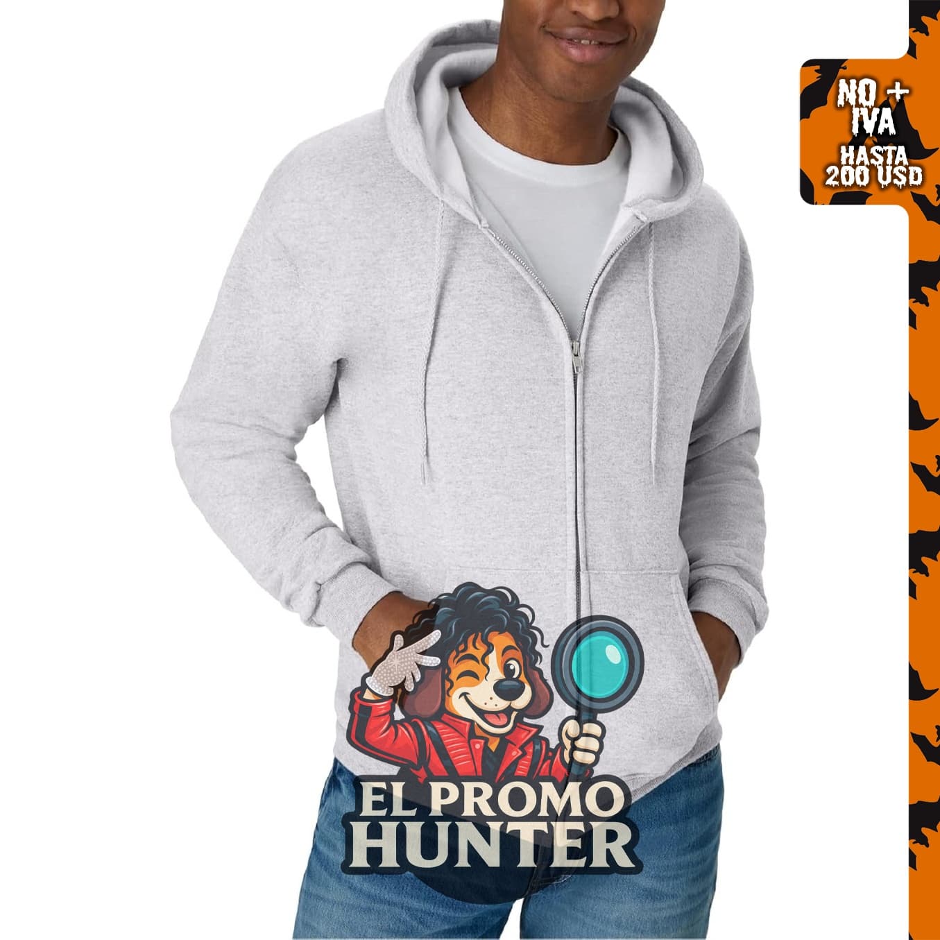 Hanes Ecosmart - Sudadera con capucha y cremallera completa para hombre.