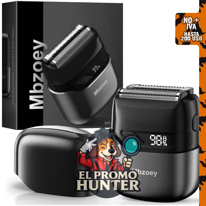 Mbzoey Afeitadoras eléctricas para hombre, IPX7 resistente al agua.